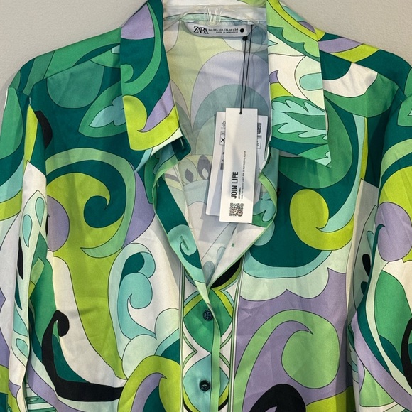 Banana Republic Blouse Womens XL One Shoulder Silver Ruffle  Asymmetric - Picture 2 of 9